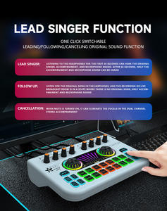 Podcast Configuration de bureau Carte son X3 Carte audio avec effets Podcast Microphone à condensateur <span class=keywords><strong>Enregistrement</strong></span> Kit <span class=keywords><strong>complet</strong></span> Streaming <span class=keywords><strong>Studio</strong></span> - Product Image 3