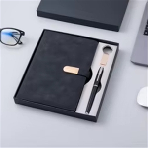 Set de Regalo Personalizado OEM para Agenda de Negocios, Diario, Cuaderno con USB de 16G, Bolígrafo, Tapa de Cuero PU Tamaño A5, Encuadernación de Hojas Sueltas - Product Image 2