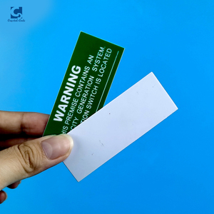 Fabricante eléctrico laminado Soluciones de grabado Etiqueta de máquina Alambre industrial Etiqueta personalizada Etiqueta de trafolito industrial impermeable