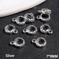 Perles d'espacement en alliage à bord ondulé avec trou de suspension pour la fabrication de bijoux DIY (stylos à perles, bracelets, colliers, porte-clés) en gros