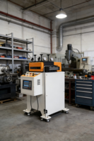 Machine de nivellement de précision QS Sml-200, rouleaux en acier massif de 01 à 12 mm, traitement thermique, haute résistance à l'usure, roulement de moteur en tôle