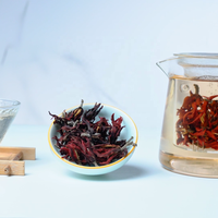 Thé aux fleurs séchées biologique Dazhanshan Fleur de magnolia Tisane Yulan Hibiscus entier brun rouge naturel