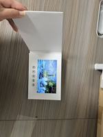 7 pouces HD IPS couverture souple LCD Module d'affichage blanc blanc vidéo Brochure carte mat stratification gaufrage éponge cadeau emballage 50 pièces