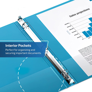 Kinh Doanh PVC danh mục đầu tư túi với A4/A6 tài liệu thư mục D-Ring Binder thư mục tập tin cho tổ chức - Product Image 3