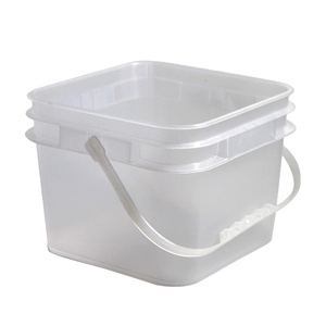 Cubos redondos de plástico antiestático de grado alimenticio de 2 galones personalizados al por mayor, cubo multiusos con impresión por transferencia de calor - Product Image 1