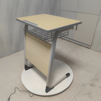 Vente directe d'usine de bureaux et chaises ergonomiques en bois pour écoles, avec pieds en métal, adaptés aux étudiants.