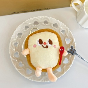 Móc khóa quảng cáo thú nhồi bông mềm mại nhỏ xinh tùy chỉnh hình thức ăn nhanh: hamburger, khoai tây chiên, bánh mì nướng, xúc xích - Product Image 6