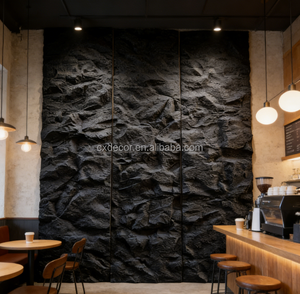 Panneau mural 3D en <span class=keywords><strong>pierre</strong></span> de lave naturelle volcanique, <span class=keywords><strong>pierre</strong></span> PU, 3 dalles, 2900*600mm, grande dalle, revêtement en <span class=keywords><strong>pierre</strong></span> artificielle en polyuréthane - Product Image 5