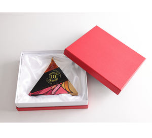 Jadevertu 2024 trofeo triangular Cumbre premio de placa de cristal con placa de estrella trofeo de fuego - Product Image 3