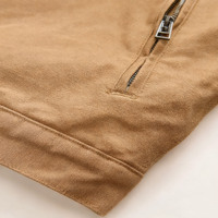 Veste rétro matelassée unisexe en coton 100% de style américain, fermeture éclair haute, pour le printemps, l'automne, la chasse, usage décontracté, pour homme
