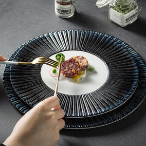 أطباق عشاء خزفية نورديكية عتيقة من 5 نجوم، أطباق ستيك، أطباق للفنادق والمطاعم، أطباق للحلويات، أطباق للطعام - Product Image 2