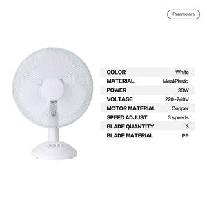 Retro DE SEGURIDAD DE Metal silencio cuadrado soporte estable de verano fresco 16 pulgadas 30W aire frío hecho en China de malla de la parrilla pequeña mesa ventilador superior - Product Image 2