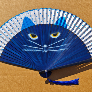 Éventail Pliant Personnalisé en Bambou Motif Chat de Dessin Animé 2026 – Éventail Publicitaire Japonais pour Fête, Cadeau Souvenir - Product Image 6