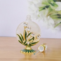 30ml Arabe Dubaï Breveté Orchidée Fleurs En Métal Bouteille De Parfum Huile Essentielle Rechargeable Givré Attar Bouteilles Sortie D'usine #30218