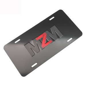 Base para Matrícula de Acero Ouchang con Diseño de Bandera Estadounidense MZM Línea Azul, Estilo Integrado, Soporte para Placa de Coche - Product Image 4