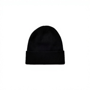 Custom Unisex Long Ribbed Polyester Cotton Cuffed Plain Knitted Image Common Beach Travel <b>Beanie</b> <b>Hats</b> - Product Image 3