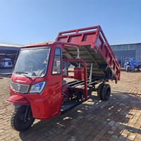 Tricycle de livraison motorisé à trois roues, moteur essence refroidi par eau, capacité de charge de 1500-2000 kg, Chine >250cc
