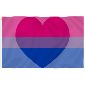 Banderas personalizadas LGBT GAY PRIDE 5 'X 3 'Rainbow LGBT Bigender bandera inclinada masculina - Product Image 4