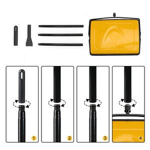 Escoba manual no eléctrica para múltiples superficies con cepillo de PP y cerdas para eliminar pelo de mascotas de alfombras y suelos del hogar - Product Image 3