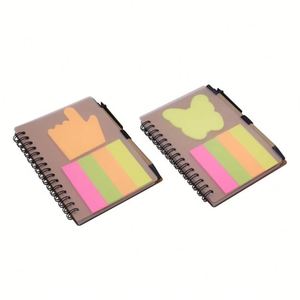 Bloc de Notas Personalizable de Papel Kraft, Adhesivos Espirales Desmontables, Separadores de Libros Reutilizables, Notas Adhesivas Simples - Product Image 2