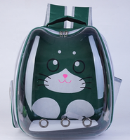 Vente en gros de sac à dos portable pour chat d'extérieur de qualité supérieure OEM ODM capsule durable pour espace clair grand transporteur pour animaux de compagnie imprimé à fermeture éclair