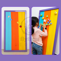 Flyfirm-Planche Velcro sensorielle interactive avec 3 bandes de couleur-Fléchette Velcro essentielle pour les enfants