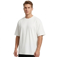 T-shirt tricoté décontracté personnalisable, couleur unie, imprimé graphique, mode streetwear estivale, style ample pour homme