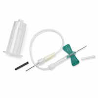 Aiguille de sécurité médicale Sol-KL, aiguille papillon stérile, aiguille de prélèvement sanguin avec support pré-attaché