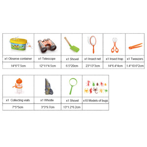 Kit <span class=keywords><strong>d</strong></span>'exploration pour enfants pour la randonnée, le camping, l'observation de la nature et la science, avec télescope, loupe, <span class=keywords><strong>boîte</strong></span> <span class=keywords><strong>d</strong></span>'observation des insectes, OEM - Product Image 4