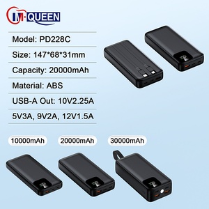 Banco de Energía Portátil Personalizado con Pantalla Digital PD22.5W, Alta Capacidad, Carga Rápida, 20000mAh/10000mAh, con Cable para Teléfono Móvil - Product Image 2