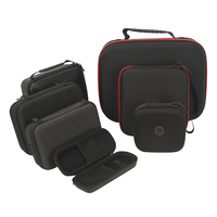 Estuche de EVA con inserto moldeado, bolsillo de malla en la tapa y cierre de cremallera para accesorios portátiles