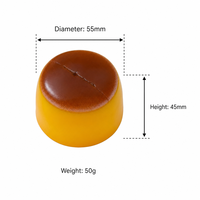 Jouet Squishy réaliste en forme de pudding, ultra doux en TPR, pudding au caramel, jouet anti-stress pour enfants et adultes
