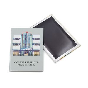 Professional Factory Refrigerator Customized Images Miami Beach Souvenir Gift Tin <b>Fridge</b> Magnet - Product Image 1