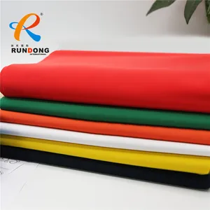 Rundong stock 240 gsm rouleau textiles telas tissus pour vêtements de travail Dacron 100 Polyester coton sergé tissu