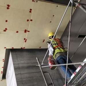 Plafond monolithique insonorisant en peinture acoustique sans joint sur panneau <span class=keywords><strong>de</strong></span> <span class=keywords><strong>laine</strong></span> <span class=keywords><strong>de</strong></span> <span class=keywords><strong>verre</strong></span> - Product Image 4