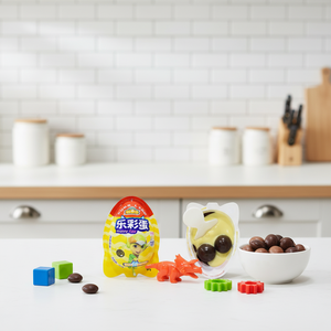 <span class=keywords><strong>Chocolate</strong></span> con Huevo Sólido Halal, Económico y Confiable, con Mini Dinosaurios de Juguete, Bolas de <span class=keywords><strong>Chocolate</strong></span> Cubiertas de Caramelo - Product Image 2