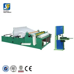 Small Toilet Tissue Paper Roll Slitter Rewinding Machine With Cheap Price