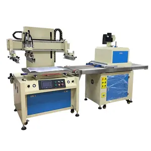 Semi-Automatische Enkele Kleur Papieren Vellen Zak Print Tafel Zeefdruk Machine Met UV-Droger