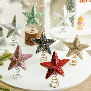 Foam High Quality Hot Sale Christmas Decoration Tree Top Star Bubble Pentagonal Modern Art Sticky <b>Hanging</b> <b>Ornament</b> - Product Image 2