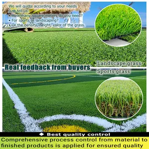 Long-Life Grama Artificial para Paisagem Tapete Mat Futebol Grama Artificial Grama Sintética Outdoor Artificial Turf Fake Lawn