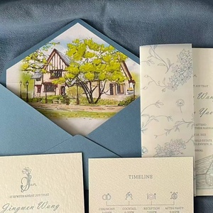 Set di Biglietti d'Auguri <span class=keywords><strong>e</strong></span> Inviti Matrimoniali di Alta Qualità con <span class=keywords><strong>Stampa</strong></span> Tipografica, Logo Personalizzato, Carta Premium <span class=keywords><strong>e</strong></span> Buste - Product Image 3