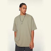 T-shirt unisexe de luxe en coton 100% de haute qualité, coupe ample, personnalisable avec logo imprimé, t-shirt oversize pour homme