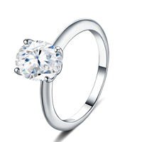 Hete Aanbieding Mode Ovaal Geslepen Minimalistische VVS1 D Kleur Moissanite Trouwring GRA Gecertificeerde Zilveren Moissanite Ring Sieraden Ring