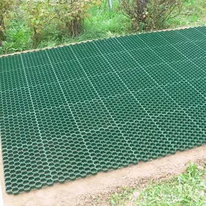 38*500*500 Mm Road Slope Erosion Control 3d Grass Grid With Distributor Price For Roof Garden Greening