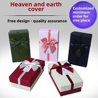 Coffret Cadeau de Parfum Haut de Gamme Personnalisé, Boîte Rigide pour Rouge à Lèvres Couvercle Ciel et Terre, Cosmétiques Recyclables pour la Saint-Valentin et Noël, Effet Vanishing