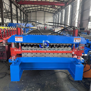 Hochwertige Doppelschicht-Blech walzen form maschine aus trapezförmigem Stahl für den Hochbau - Product Image 1