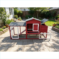 Poulailler en Bois pour 6 Poules - Cage à Poulets de Ferme - Maison pour Animaux de Compagnie - Cage à Poules pour 5 Poulets - Vente Chaude