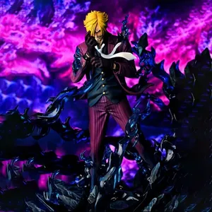 25cm PVC modello figura giocattolo Sanji Anime unico Pop fumante <span class=keywords><strong>diavolo</strong></span> statua nuovo regalo per bambini Action Figure - Product Image 1