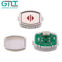 Pièces d'ascenseur Mitsubishi, style design moderne, bouton poussoir à lumière rouge 24V, DA411B113 MTD411, accessoires d'ascenseur Canny, matériau PCB 1 1