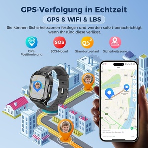 Montre connectée carrée pour enfants OIKKEI, GPS, appels vidéo IA, chat vocal, SMS, WiFi, 47 jeux, 4 modes sportifs, suivi d'activité, silicone - Product Image 4